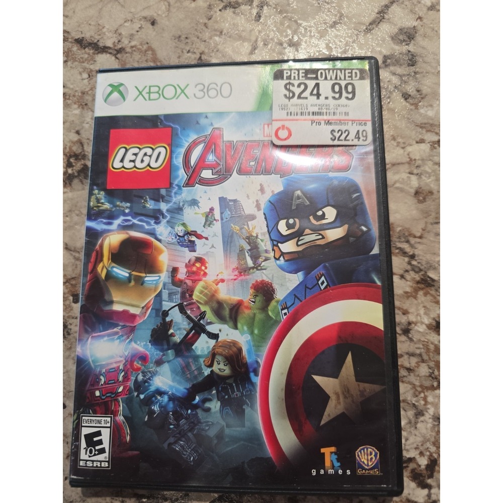 LEGO Marvel's Avengers Microsoft Xbox 360 No Manual